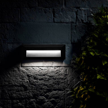 Imagen de Baliza Exterior LED 2W Superficie Pared Rectangular Gris Élide