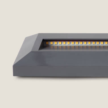 Imagen de Baliza Exterior LED 2W Superficie Pared Rectangular Gris Élide