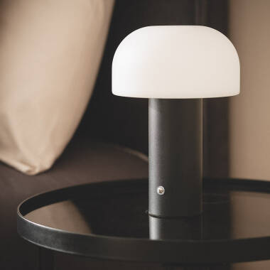 Imagen de Lámpara de Mesa LED Portátil Metal con Batería USB Recargable Leta