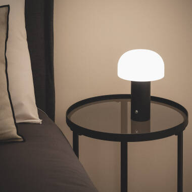 Imagen de Lámpara de Mesa LED Portátil Metal con Batería USB Recargable Leta