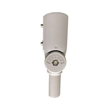 Brazo de Columna Direccionable 90º Ø44 mm para Luminarias de Alumbrado Público Gris