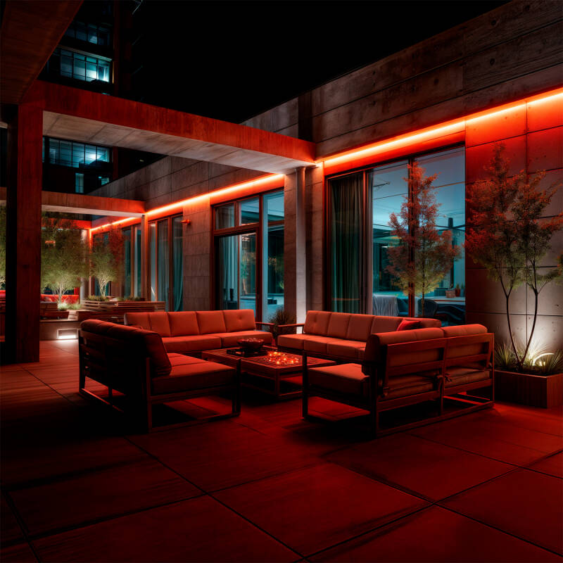 Imagen de Tira LED Neón Regulable 220V RGB Semicircular 180 11W/m Corte 100cm IP67 a Medida