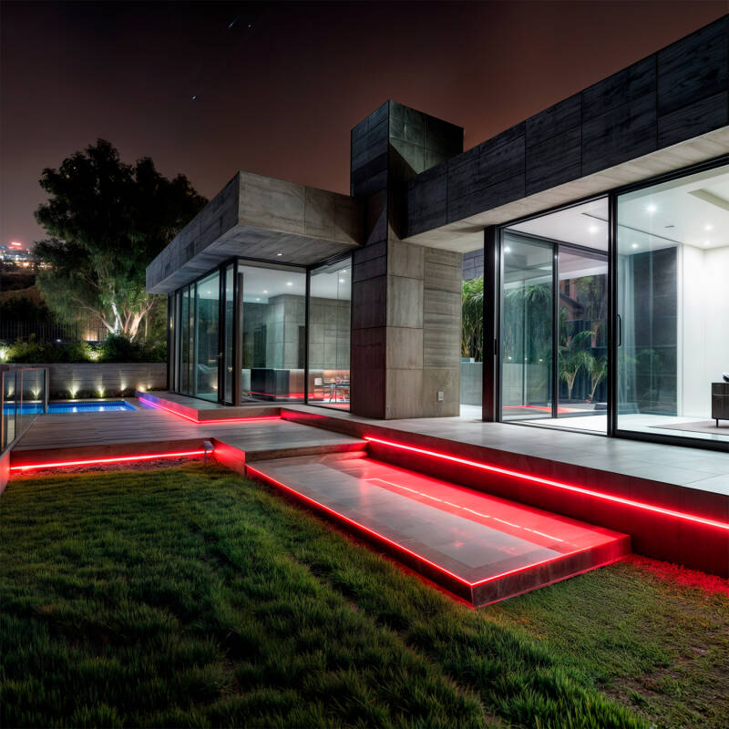 Imagem de Fita LED Exterior Solar RGB 3V DC 30LED/m 5m IP65 Largura 8mm Corte a cada 3cm