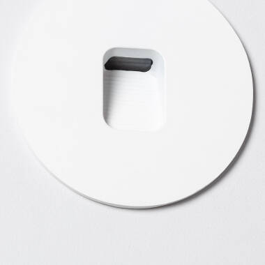 Imagen de Baliza Exterior LED 2W Empotrable Pared Circular Blanco Grasset