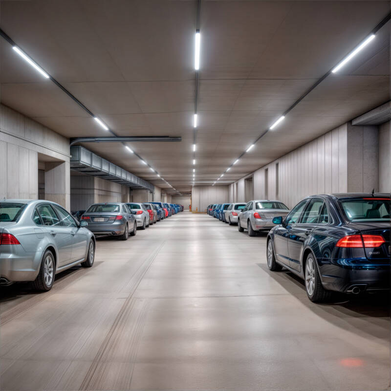 Imagem de Armadura Hermética 60cm IP65 com Tubo LED Vidro 9W 140lm/W