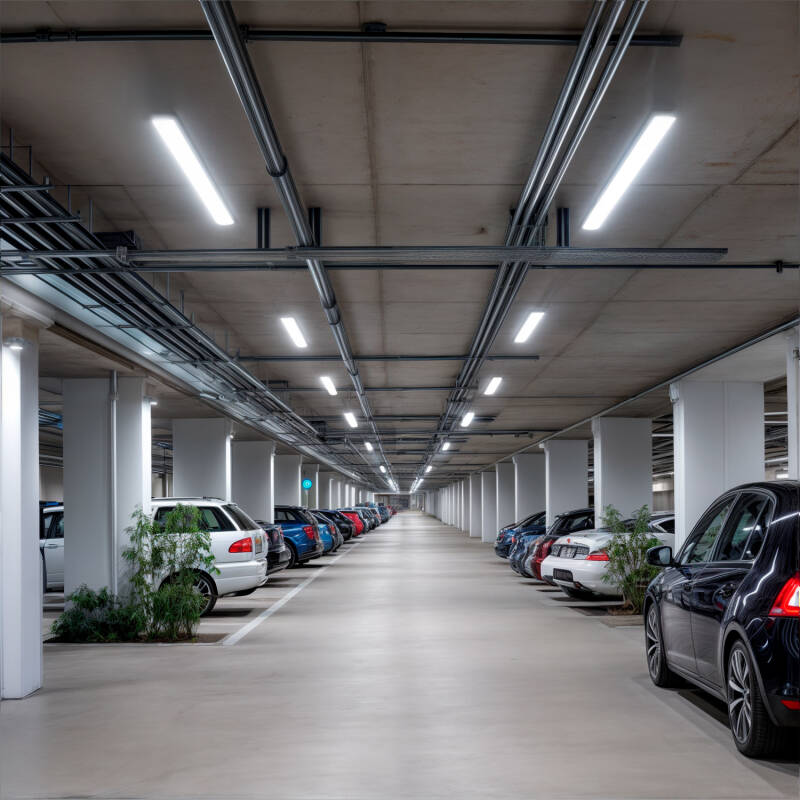 Imagen de Pantalla Estanca 150cm IP65 con dos Tubos LED Cristal 22W 140lm/W