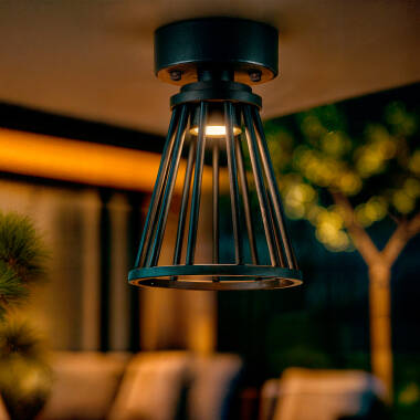 Imagem de Candeeiro de Teto Exterior LED 6W Alumínio Bradda
