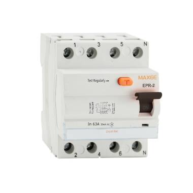 Interruptor Diferencial Industrial Superinmunizado 2P 300mA 40A 10kA Clase A MAXGE