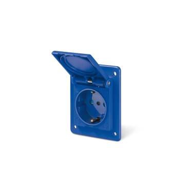 Base Empotrable SCAME Domo 2P+T 16A IP54