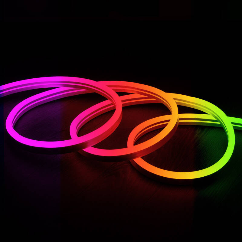 Imagen de Tira LED Neón Regulable 220V RGB Semicircular 180 11W/m Corte 100cm IP67 a Medida