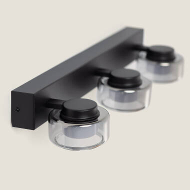 Imagen de Lámpara de Pared LED 12W Baño CCT Seleccionable Metal y Cristal Zisna