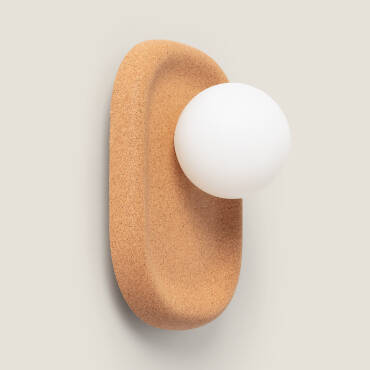 Fotografía del producto: Lámpara de Pared Metal y Corcho Leshna