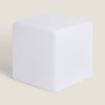 Fotografía del producto: Cubo LED RGBW 30cm Recargable Solar + USB