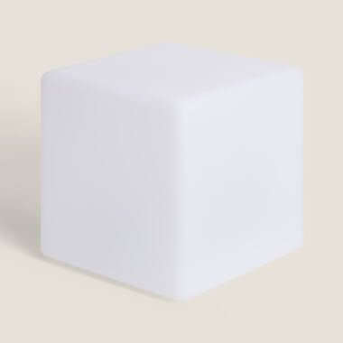 Cubo LED RGBW 30cm com Bateria Recarregável Solar + USB