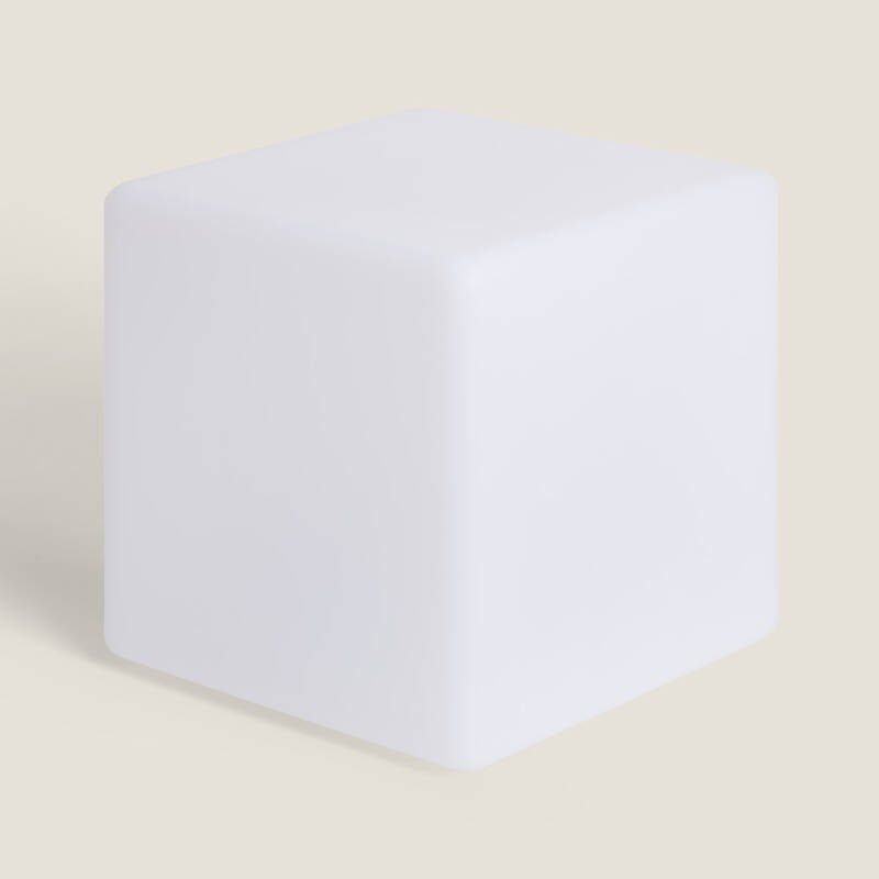 Imagem de Cubo LED RGBW 30cm com Bateria Recarregável Solar + USB
