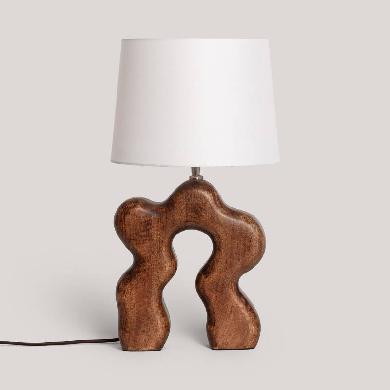Imagem de Candeeiro de Mesa Madera Hunar I ILUZZIA