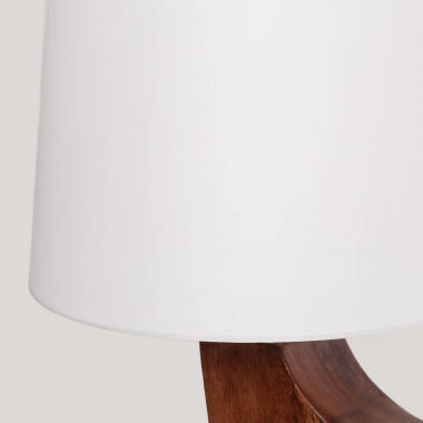 Imagem de Candeeiro de Mesa Madeira Hunar IV ILUZZIA