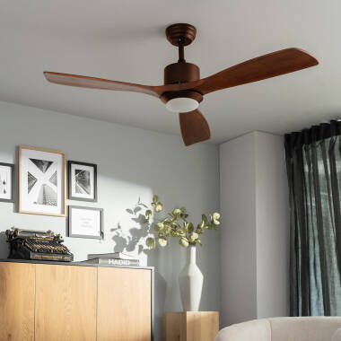 Ventilador de Techo Silencioso Forest Marrón 132cm Motor DC