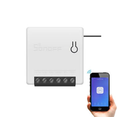 Interruptor WiFi Compatible con Interruptor Convencional SONOFF Mini R2 10A
