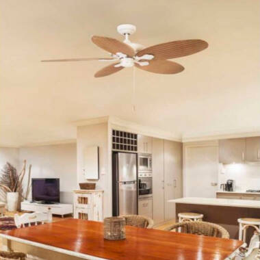 Ventoinha de Teto Phuket Branca 132cm Motor AC LEDS-C4 30-4398-16-16