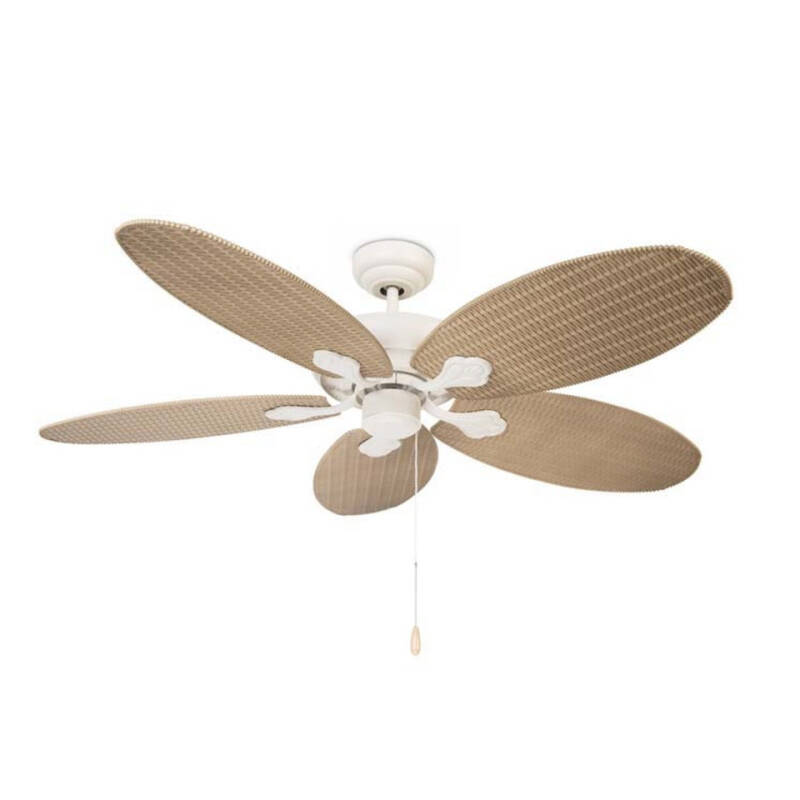 Imagen de Ventilador de Techo Phuket Blanco 132cm Motor AC LEDS-C4 30-4398-16-16