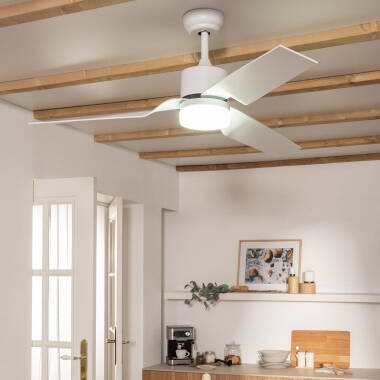 Ventilador de Techo Silencioso Minimal Blanco 132cm Motor DC