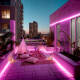 Imagen de Tira LED Neón Regulable 220V BOBINA 50m Rosa Semicircular 180 7.5W/m Corte 100cm IP67