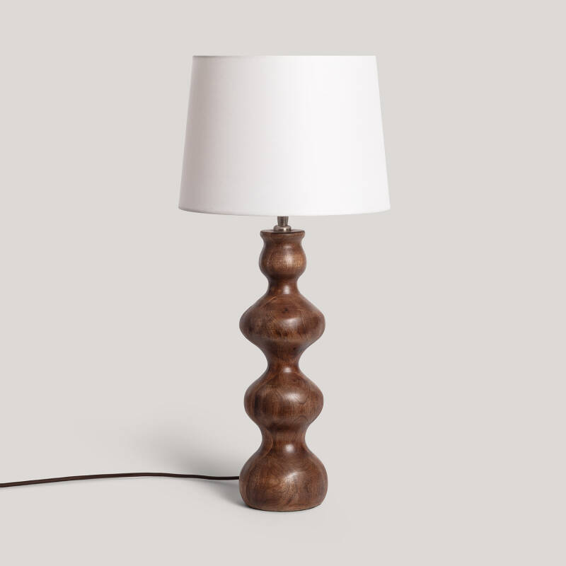 Imagen de Lámpara de Mesa Madera Anahla ILUZZIA