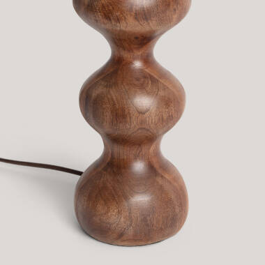 Imagen de Lámpara de Mesa Madera Anahla ILUZZIA Imagen de Lámpara de Mesa Madera Anahla ILUZZIA