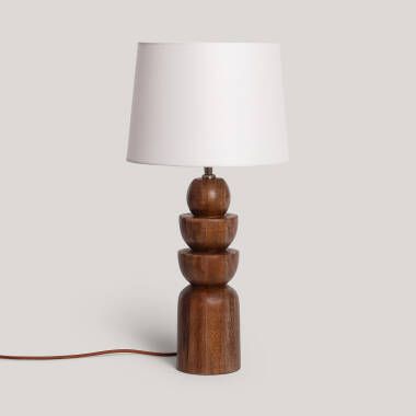 Candeeiro de Mesa Madeira Adah ILUZZIA