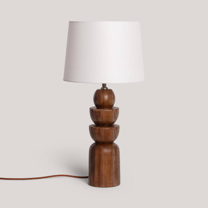 Imagen de Lámpara de Mesa Madera Adah ILUZZIA