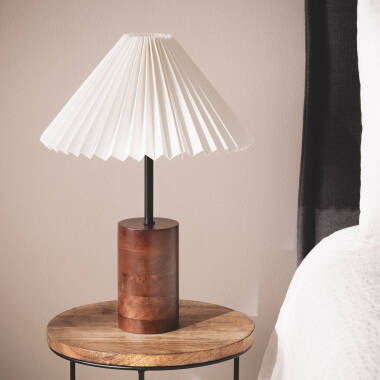 Imagen de Lámpara de Mesa Madera Leonessa ILUZZIA