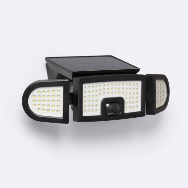 Foco Proyector LED Solar 7W IP65 con Sensor de Movimiento PIR y Crepuscular