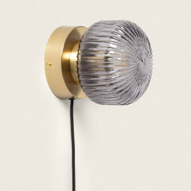 Aplique de Pared Metal y Cristal Windsor