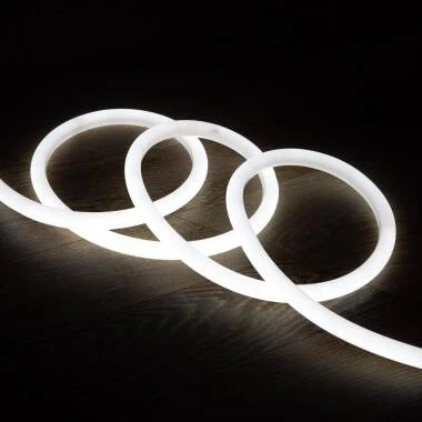 Tira LED Neón Regulable 220V Blanco Frío Circular 360 9W/m Corte 100cm IP67 a Medida