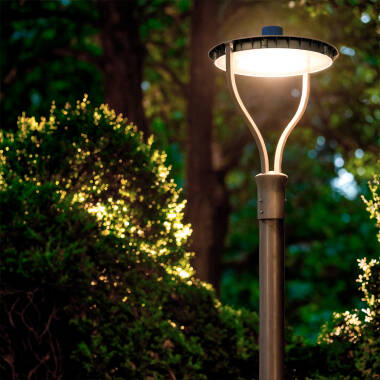 Luminária LED 100W Luxia Iluminação Pública com Sensor Crepuscular
