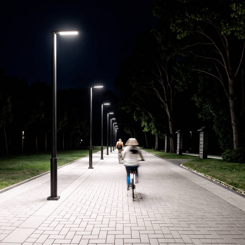 Imagem de Luminária LED 60W Harlem Chip OSRAM 135 lm/W Preta Iluminação Pública
