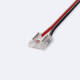 Imagem de Conector Fita LED 12/24V DC COB IP20 Largura 8mm Duplo com Cabo