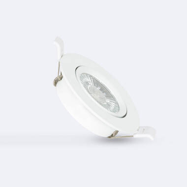 Foco Downlight LED 5W COB Superslim Direcionável Circular Branco Corte Ø75 mm CRI90 Expert Color No Flicker