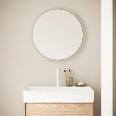 Espejo Baño con Luz LED y Antivaho Ø60 cm Shala