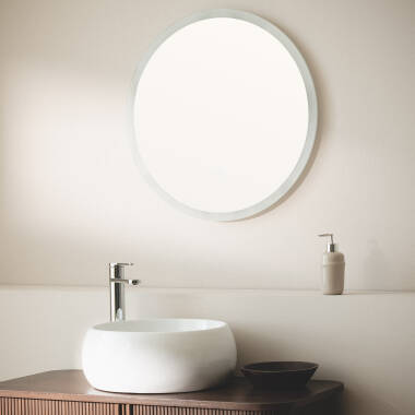 Espejo Baño con Luz LED y Antivaho Ø60 cm Minna