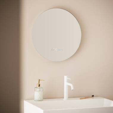 Espejo Baño con Luz LED y Antivaho Ø45 cm Volpe