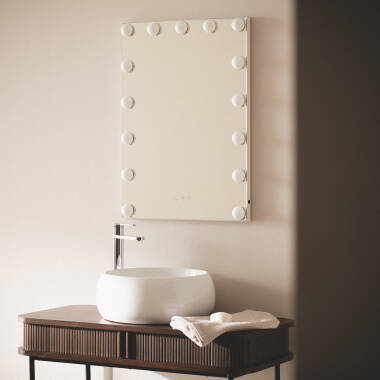 Espejo Baño con Luz LED 70x50 cm Essauira
