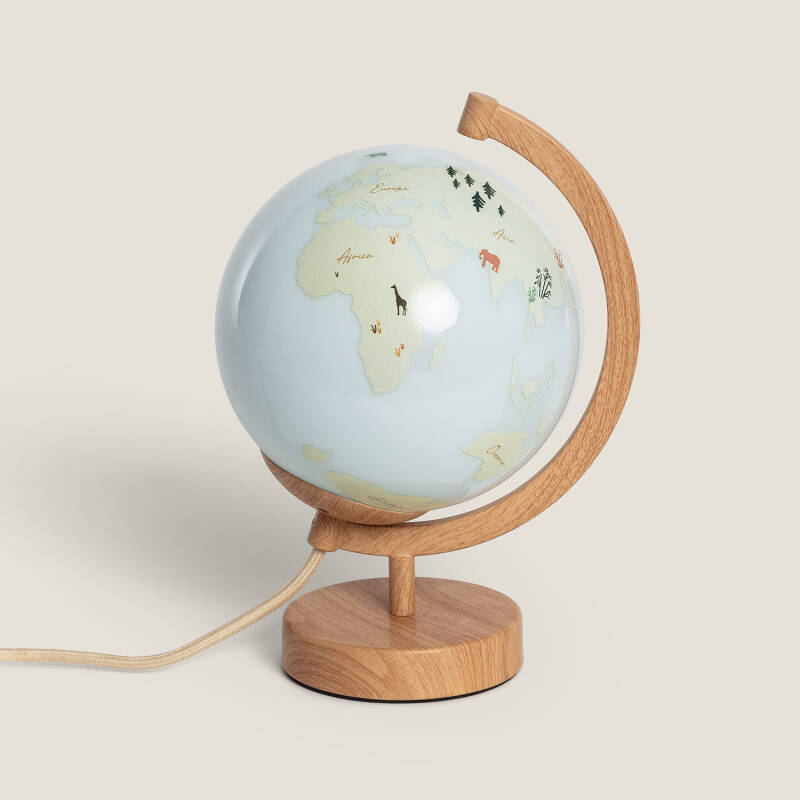 Imagen de Lámpara de Mesa Bola Mundo