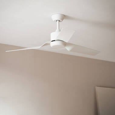 Ventilador de Techo Silencioso Minimal Blanco 132cm Motor DC