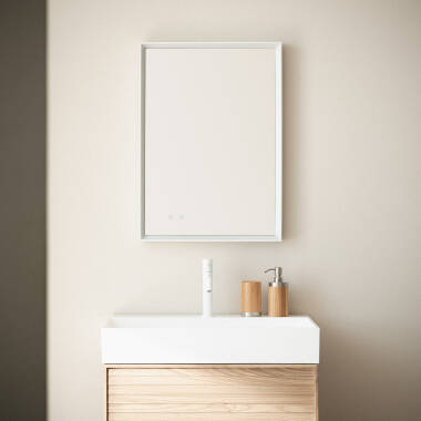 Espelho Casa de Banho com Luz LED e Anti-embaciamento 70x50 cm Maia