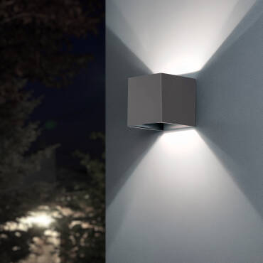 Aplique de Pared Exterior LED 6W Iluminación Doble Cara New Eros