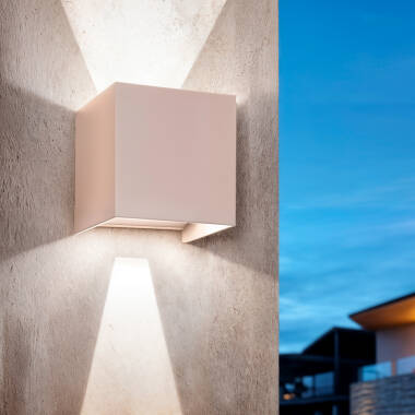 Aplique de Parede Exterior LED 6W Iluminação Dupla Cara New Eros