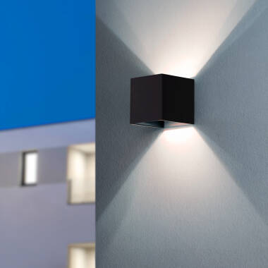 Aplique de Parede Exterior LED 6W Iluminação Dupla Cara New Eros