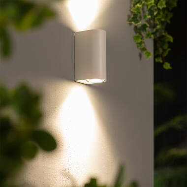 Aplique de Pared Exterior Iluminación Doble Cara Gala Blanco